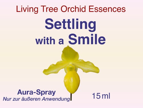 Etikett LTOE Orchideen-Essenz Settling with a Smile 15ml
