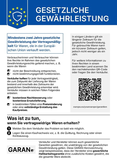 EU-Gewährleistungsinformation